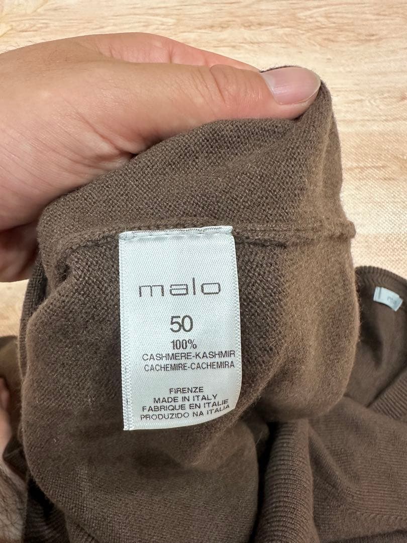 マーロ　ニットカシミヤ　ブラウン