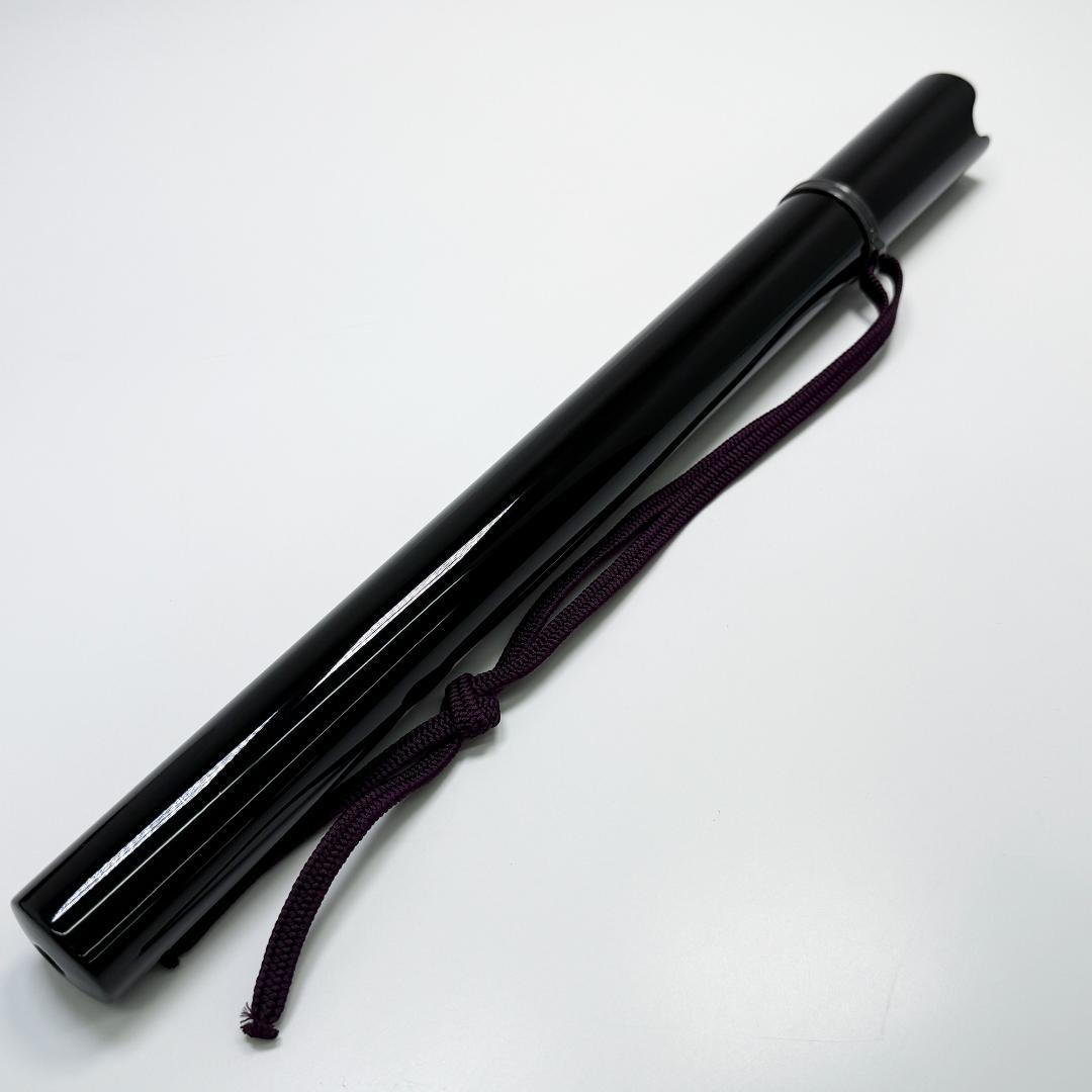 年代物 能管 39.5㎝ 竹管 内朱塗 能笛 頭金 和楽器 横笛