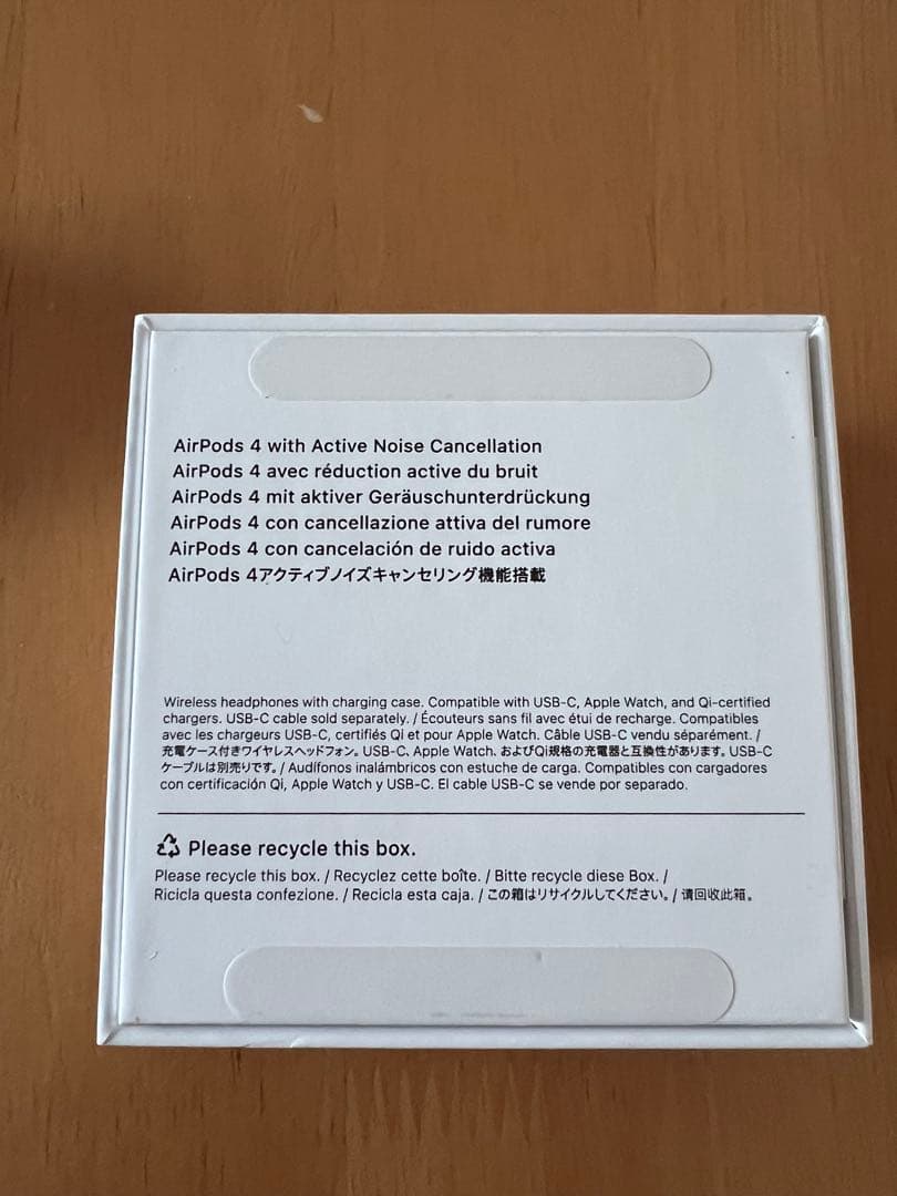 AirPods4ワイヤレスイヤホンアクティブノイズ キャンセリング搭載