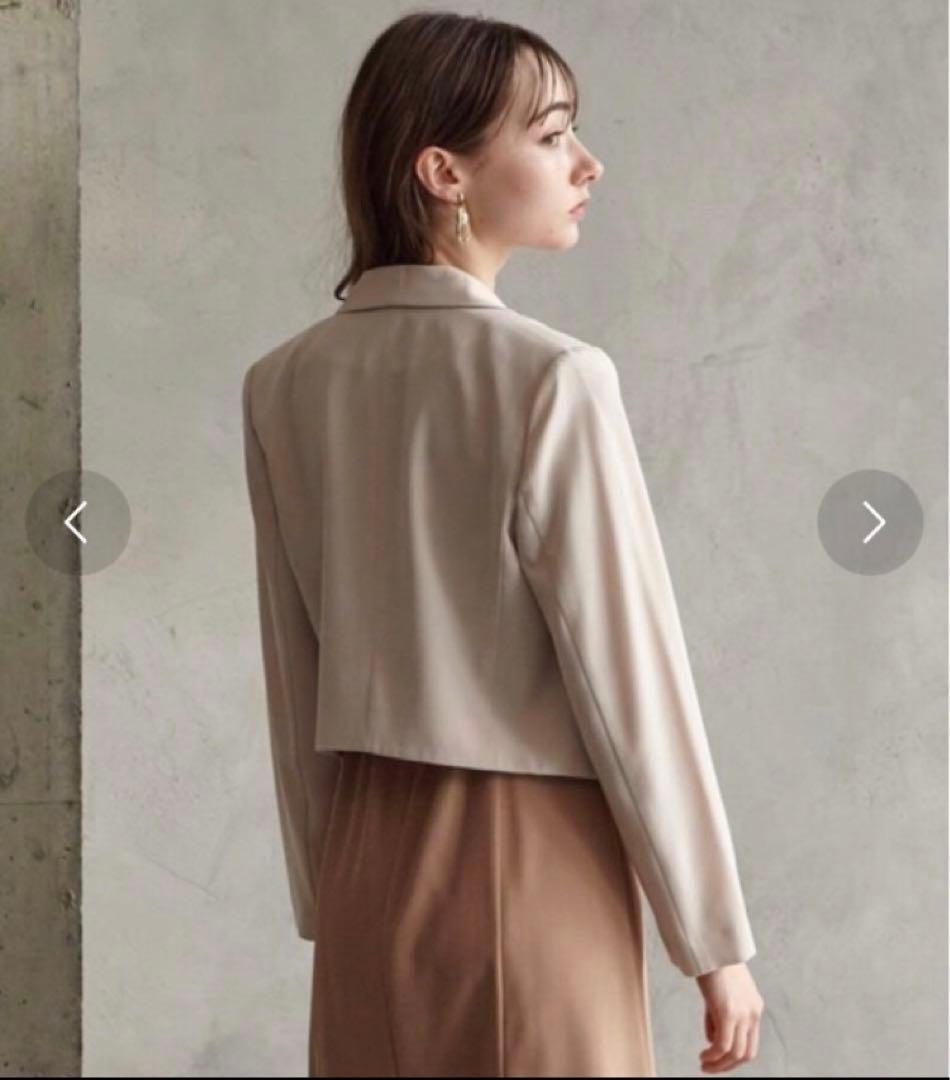 【美品】AIMER エメ　ショールカラージャケット　フォーマル　ベージュL