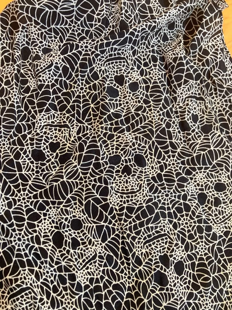 ナンバーナイン05SSスパイダースカル シルクストール スカルスカーフ