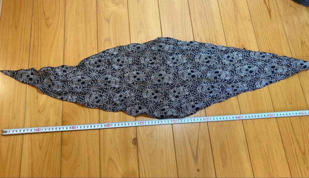 ナンバーナイン05SSスパイダースカル シルクストール スカルスカーフ