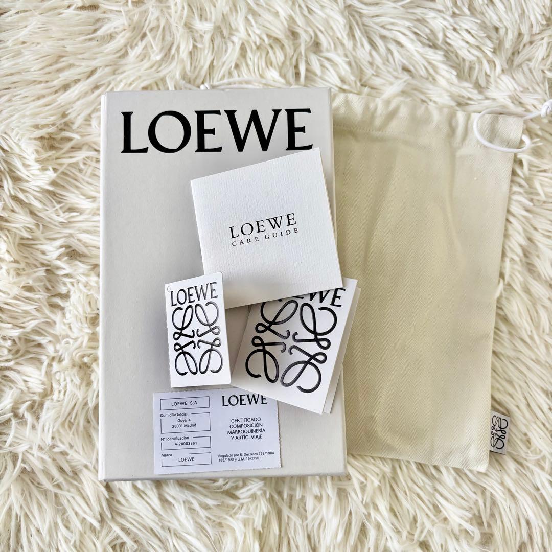 【美品✨】 LOEWE ロエベ 長財布 ラウンドファスナー リピート アナグラム