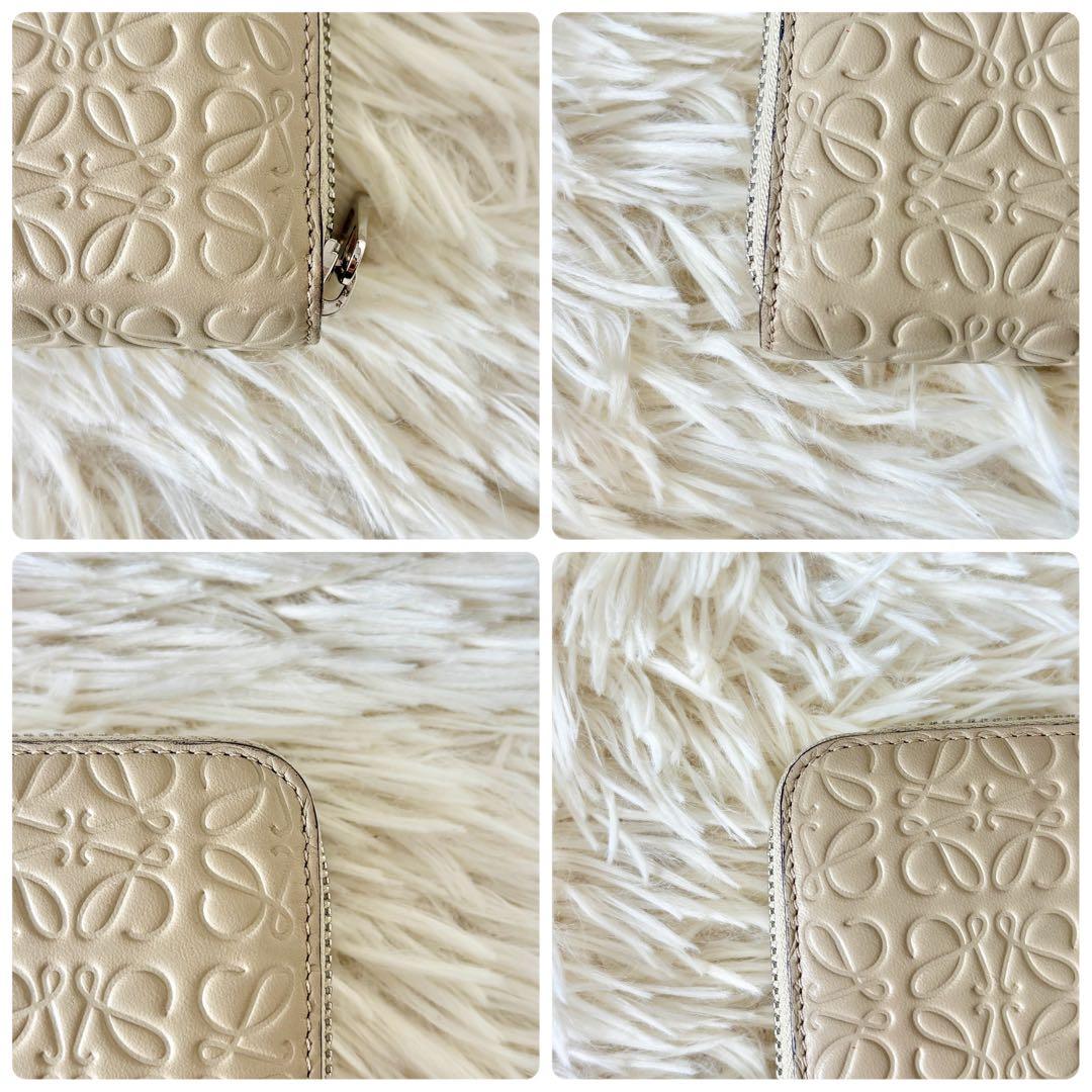 【美品✨】 LOEWE ロエベ 長財布 ラウンドファスナー リピート アナグラム