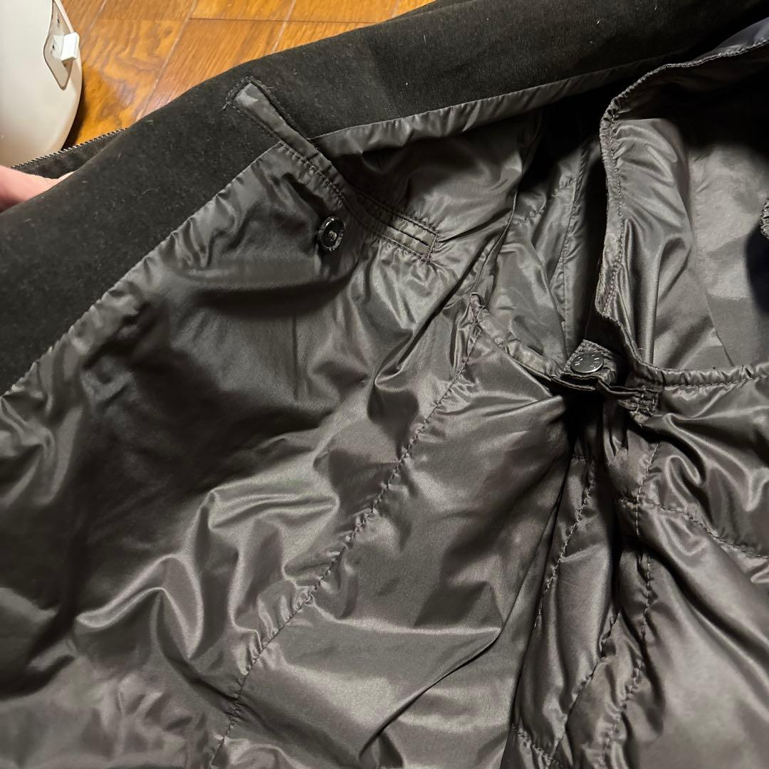 MONCLER ダークブラウン コットンモールスキンカバーオールテーラード