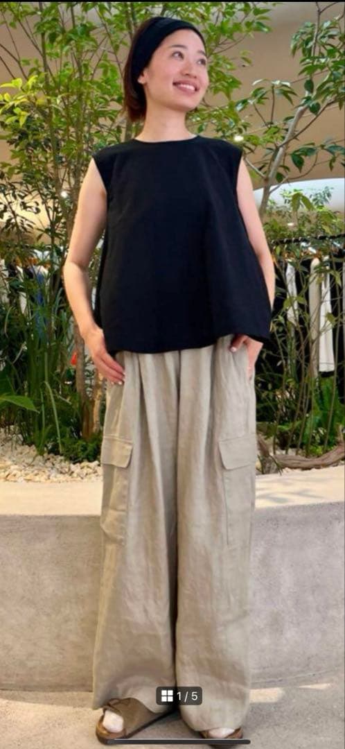 専用　かぐれ　リネンユーティリティーパンツ