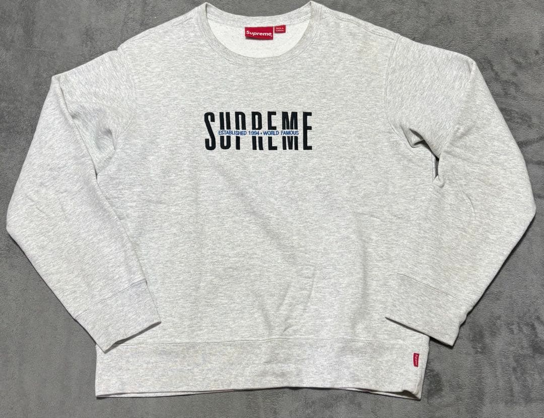 あと2時間‼️の特価‼️Supreme トレーナー グレー S