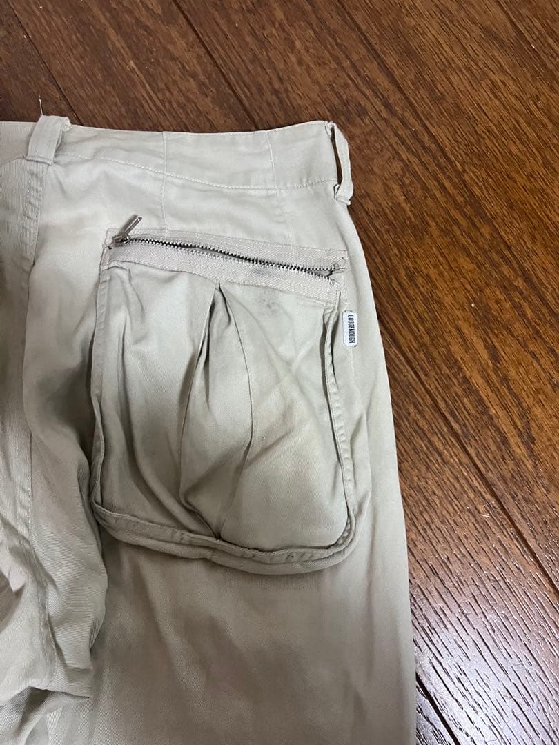 good enough グッドイナフ　1st フライトパンツ　ベージュ カーゴ