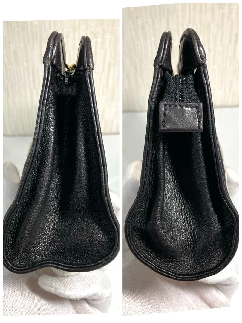 良品　シャネル　ココマーク　クリア　ビニール　クラッチバッグ　ポーチ　ブラック