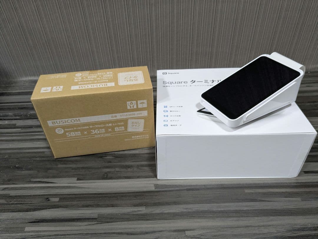 Square ターミナル レシートロール付き
