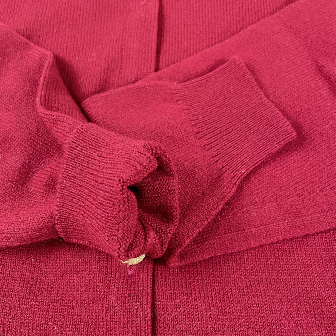 【極美品】BALLANTYNE カシミア100% ニット　カーディガン　赤　44