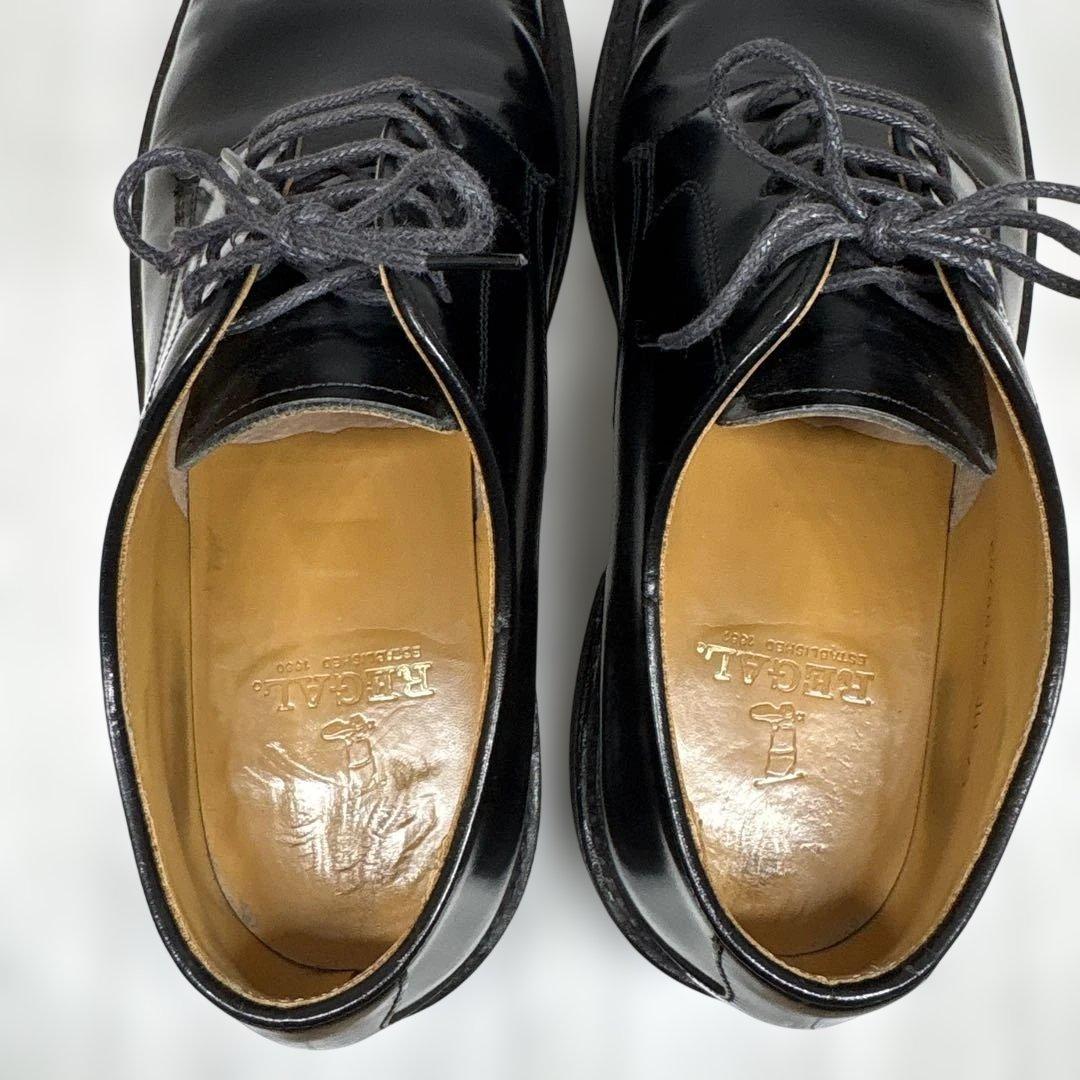 REGAL リーガル プレーントゥ ビジネスシューズ 黒 JU13 25.5㎝