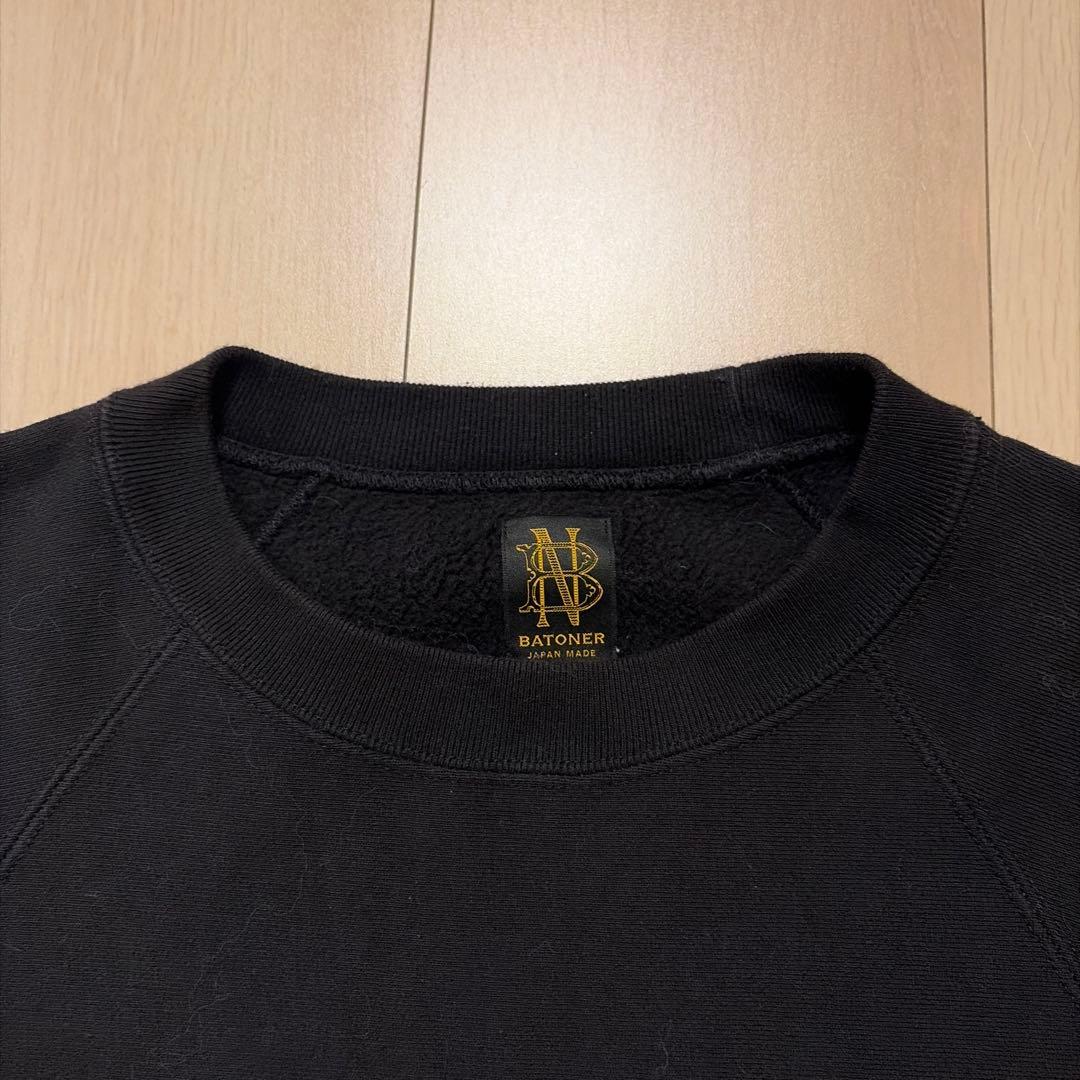 BATONERバトナー Men Jumberca Urake Crew Neck