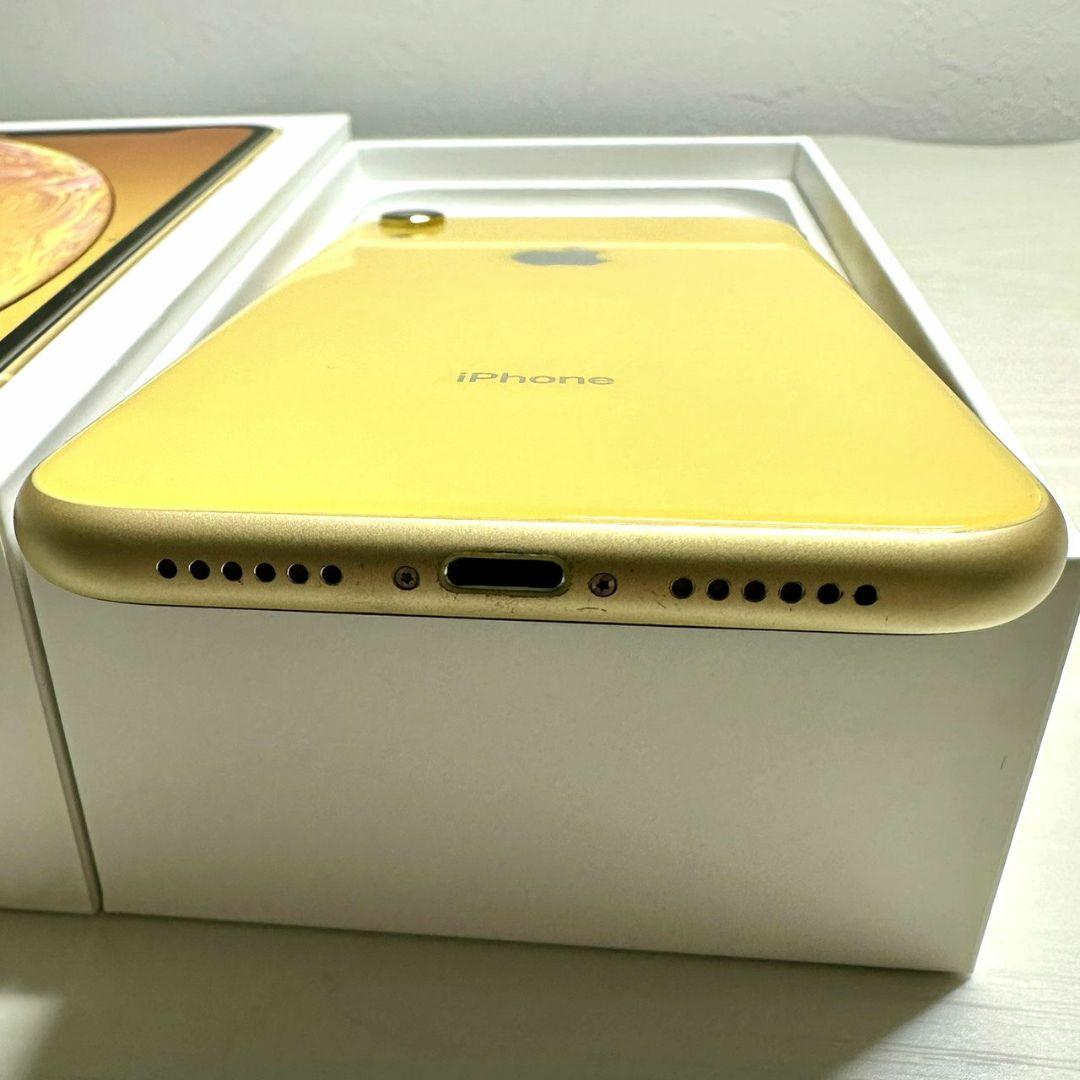 【美品】Apple iPhone XR 64GB イエロー 最大容量80%