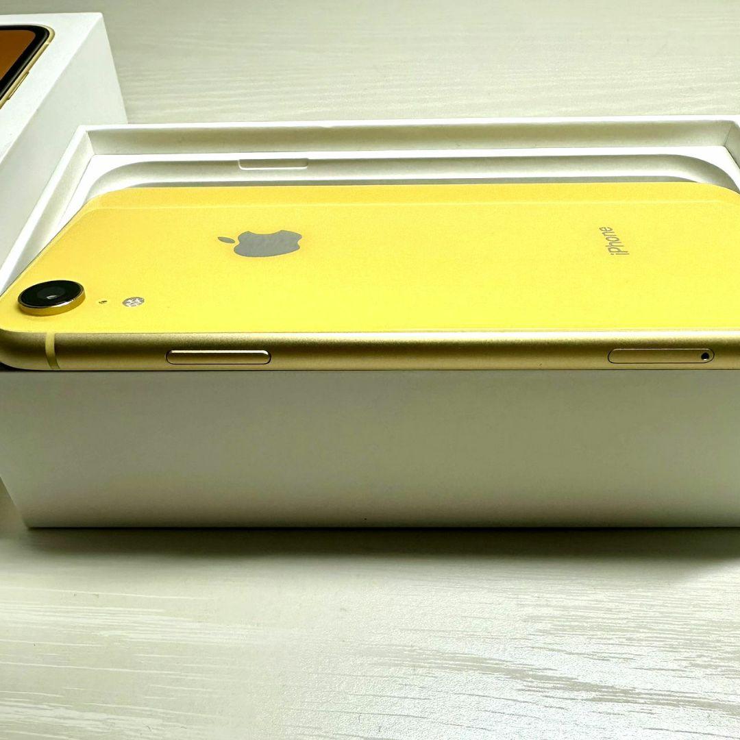 【美品】Apple iPhone XR 64GB イエロー 最大容量80%