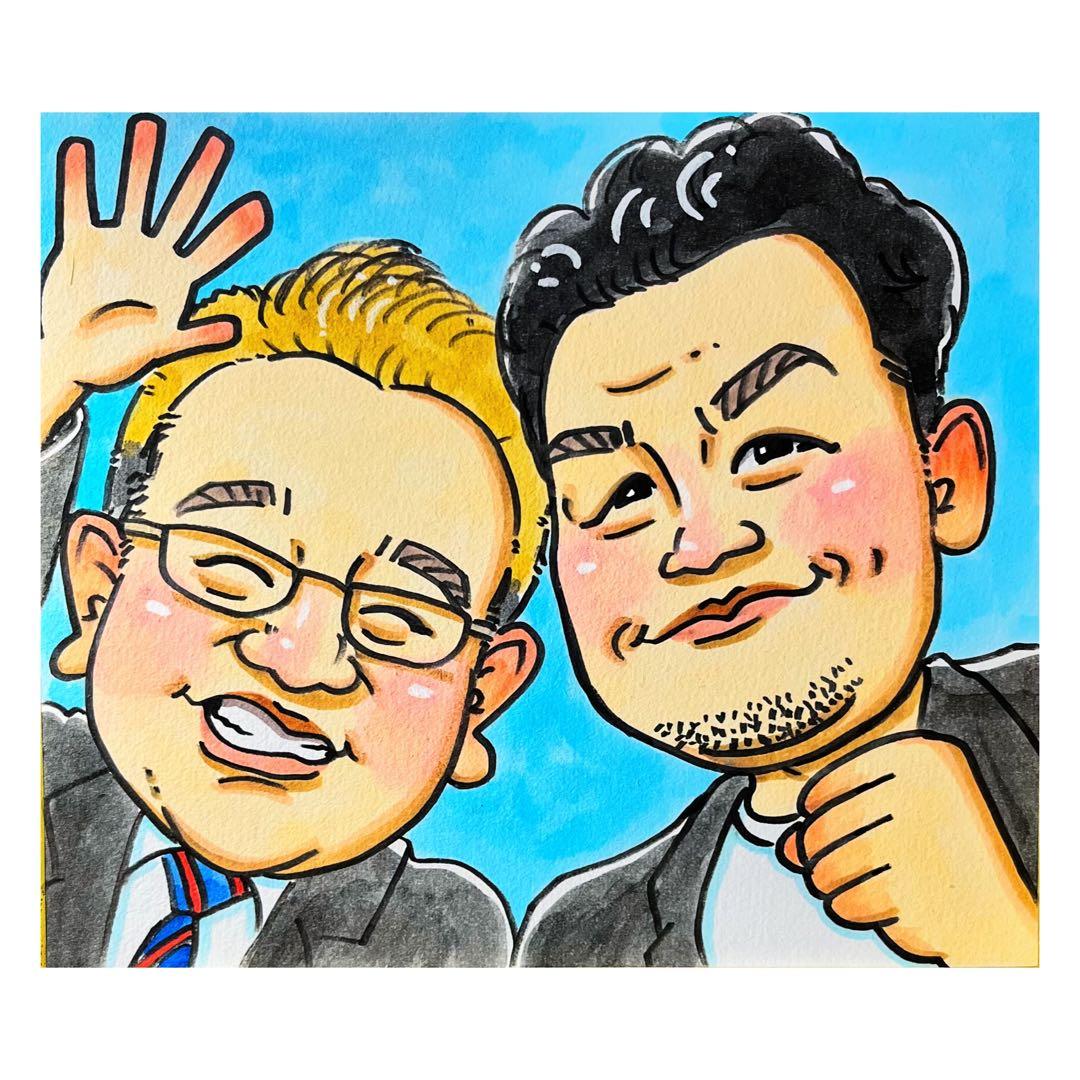 似顔絵　誕生日　記念　御祝　還暦　プレゼントなどに^ ^