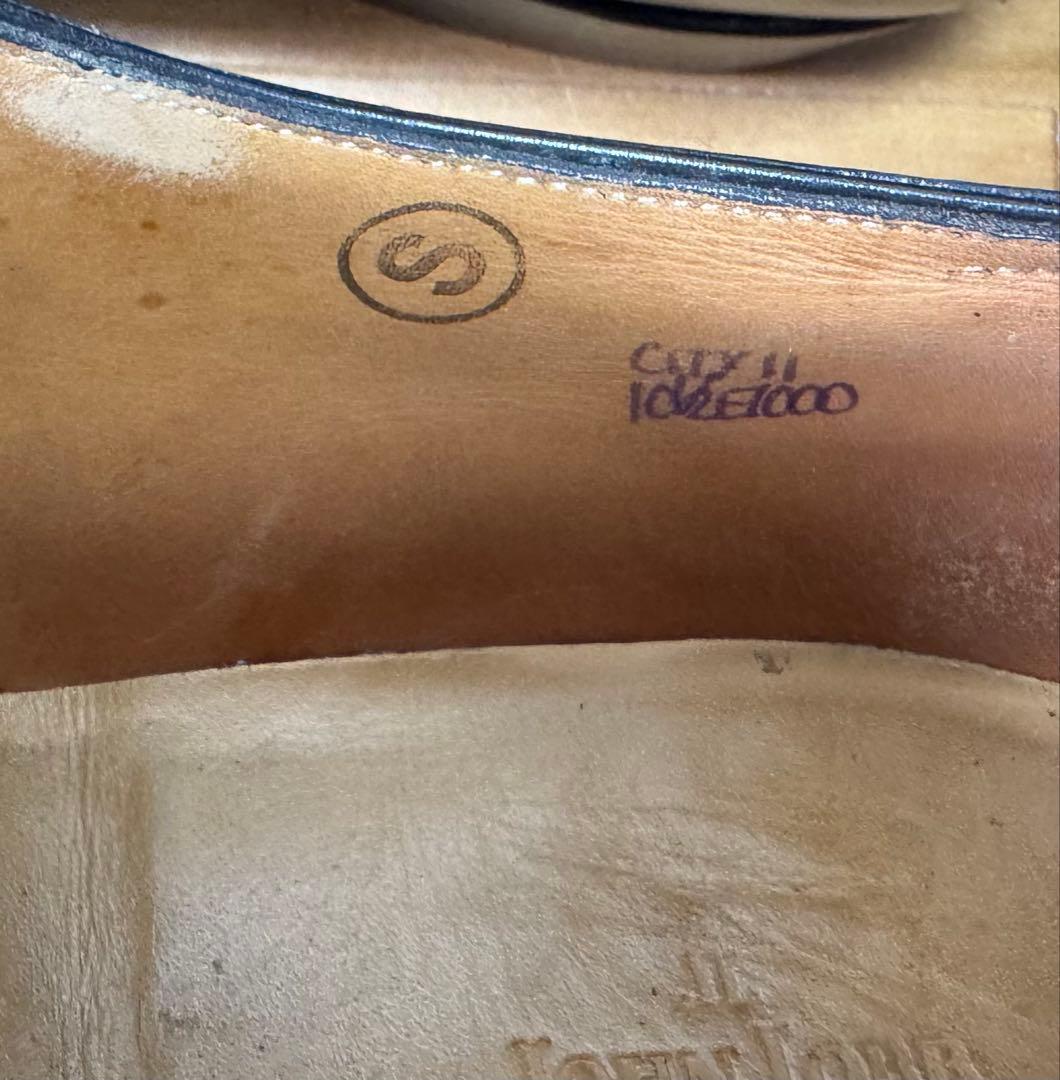 美品ジョンロブ　黒　シティ2 10 1/2E