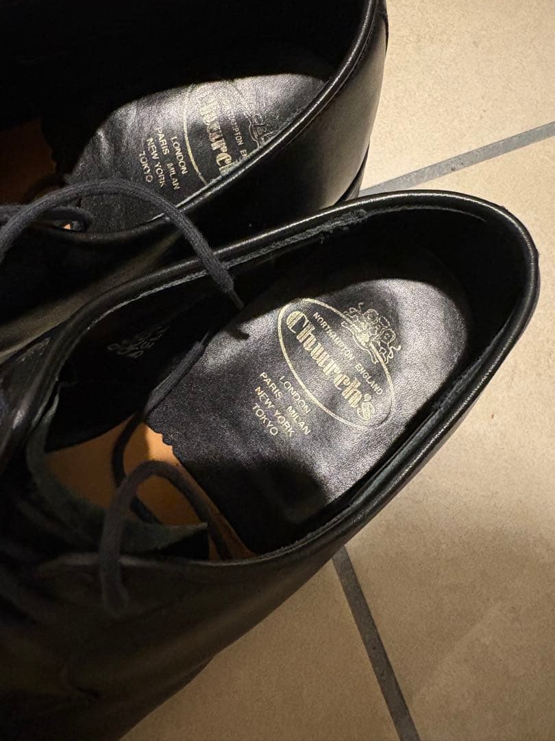 チャーチ ドレスシューズ ブラック UK8