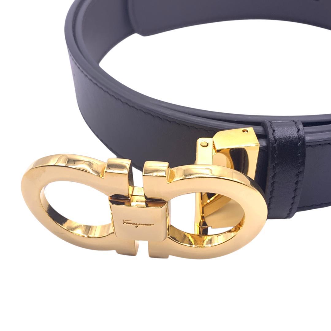 美品Ferragamo フェラガモ　ベルト リバーシブル　調整可 最大120cm