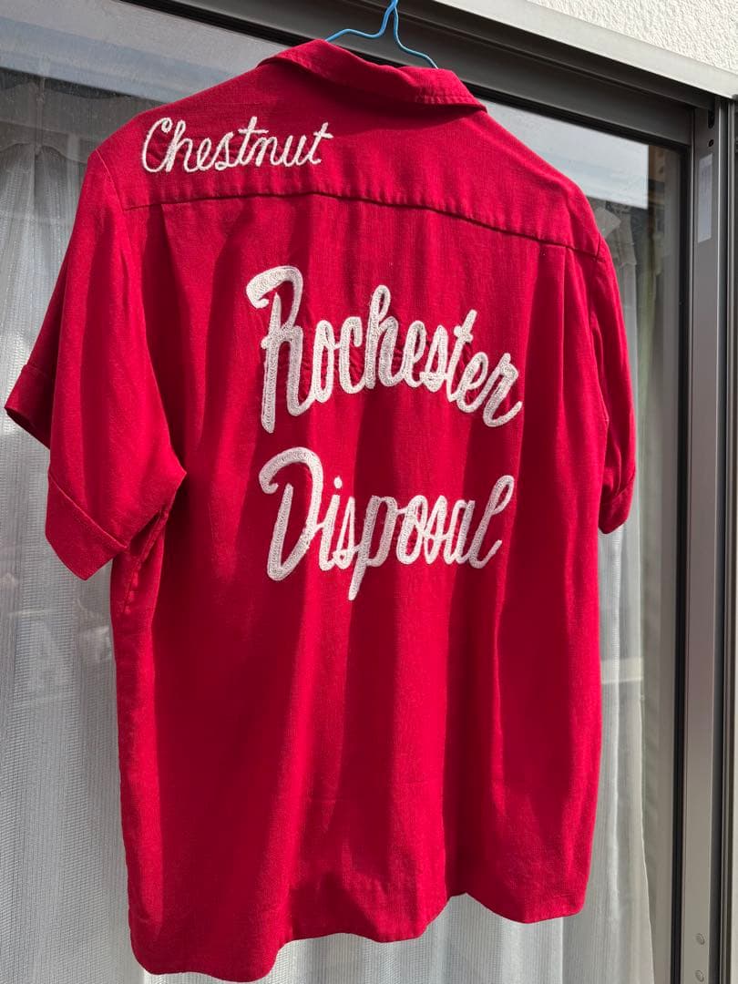 50's レーヨン ボーリングシャツ チェーンステッチ