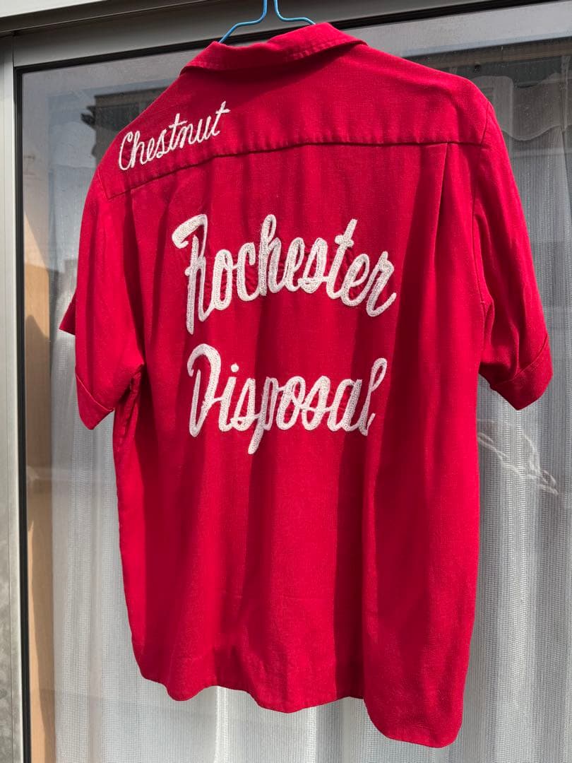 50's レーヨン ボーリングシャツ チェーンステッチ