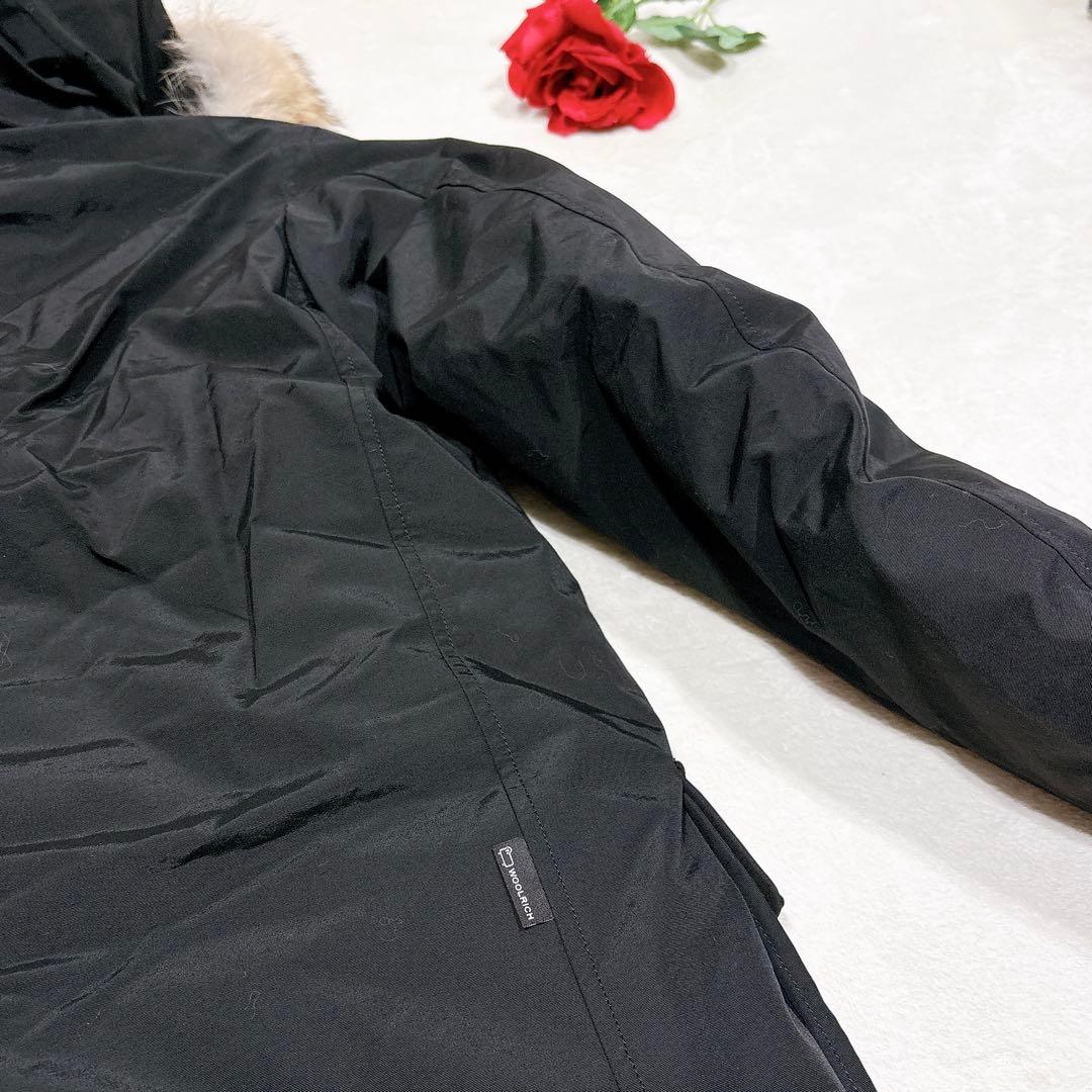 新品タグ付✨　ウールリッチ　ダウンジャケット　ファー　ブラック　L 現行モデル