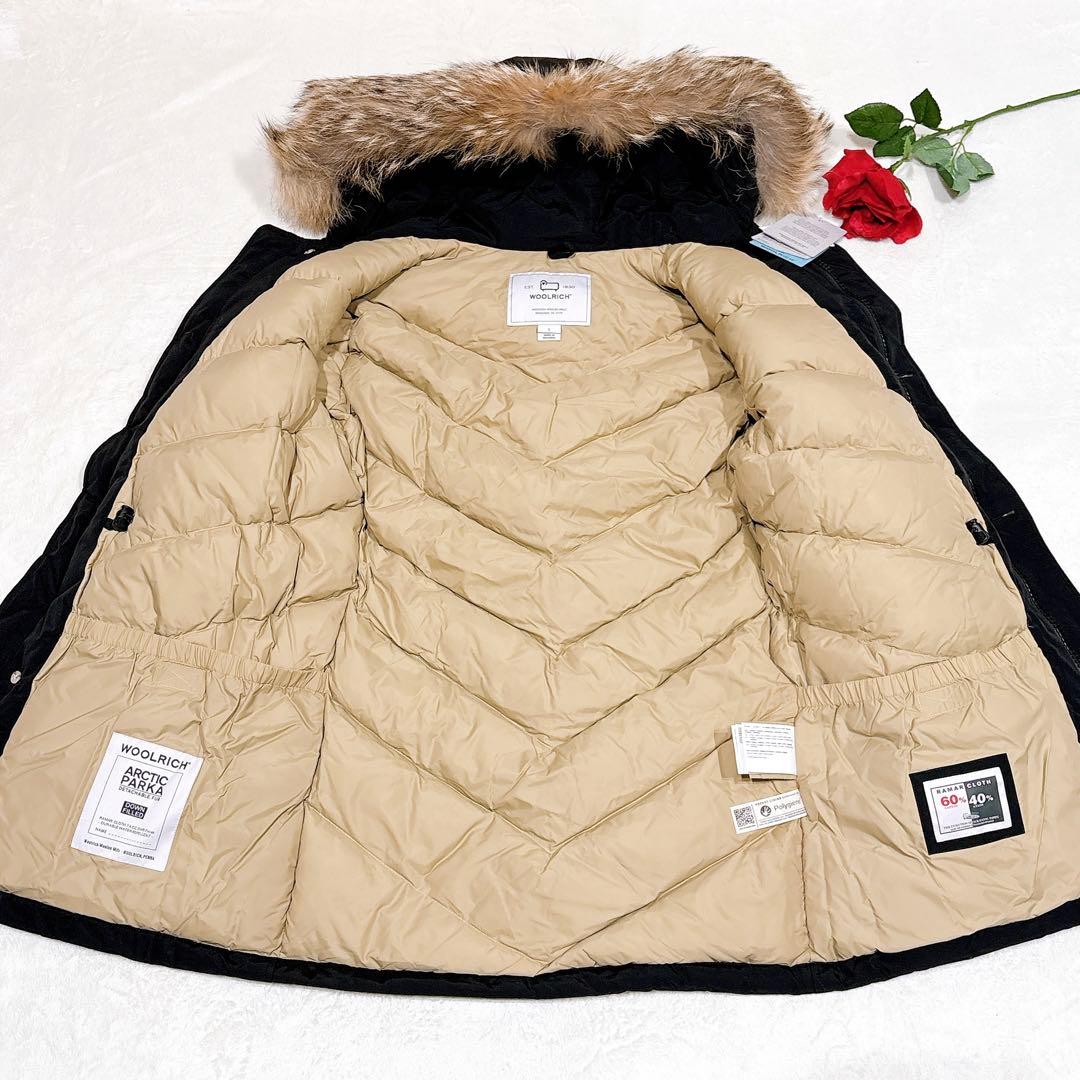 新品タグ付✨　ウールリッチ　ダウンジャケット　ファー　ブラック　L 現行モデル