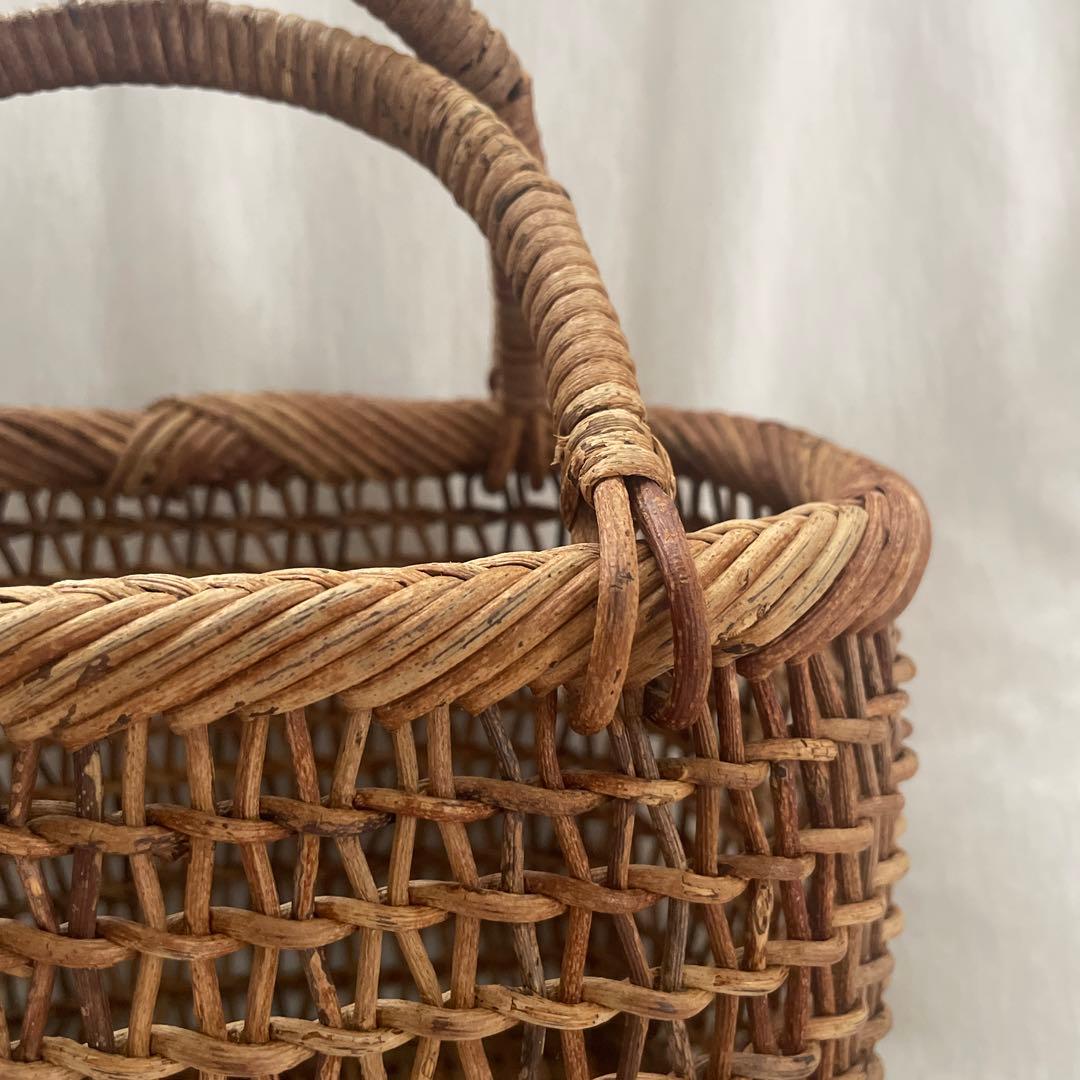 中川原信一さん　あけび籠　小さめ