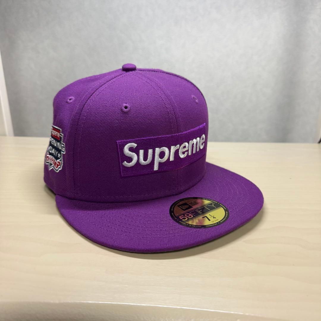 Supreme 59FIFTY 紫色 キャップ 7 1/4 未使用シュプリューム