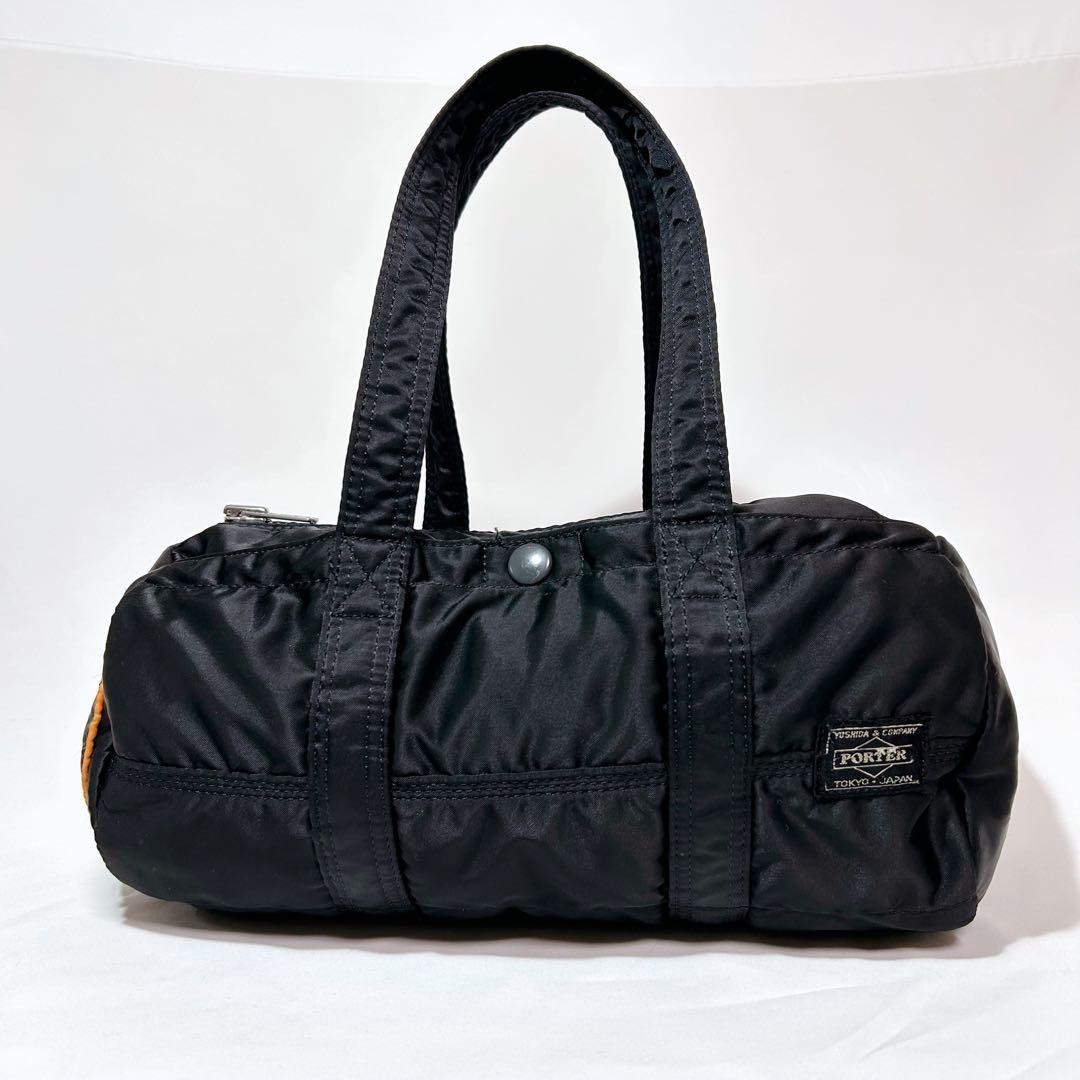 美品✨ ポーター　ドラムバッグ　ミニボストン S タンカー　ブラック　黒　希少