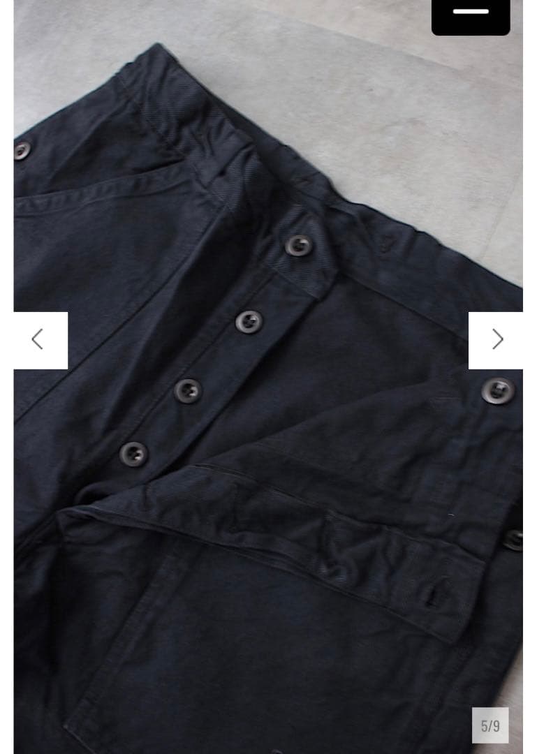 ヴィンテージ　80-90s スイス軍　デニムトラウザー　後染め