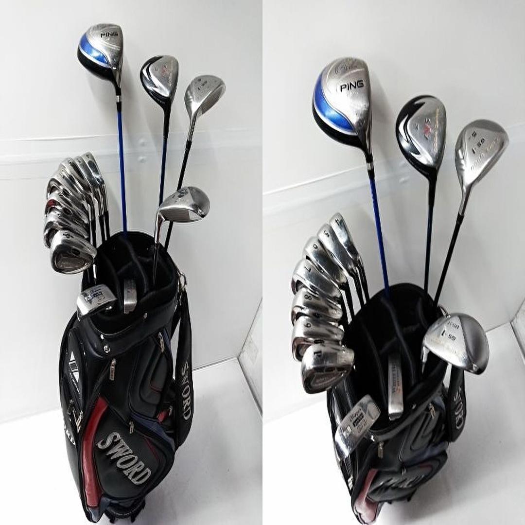 初心者おススメ！ メンズゴルフクラブ13本セット キャディバッグ付き□