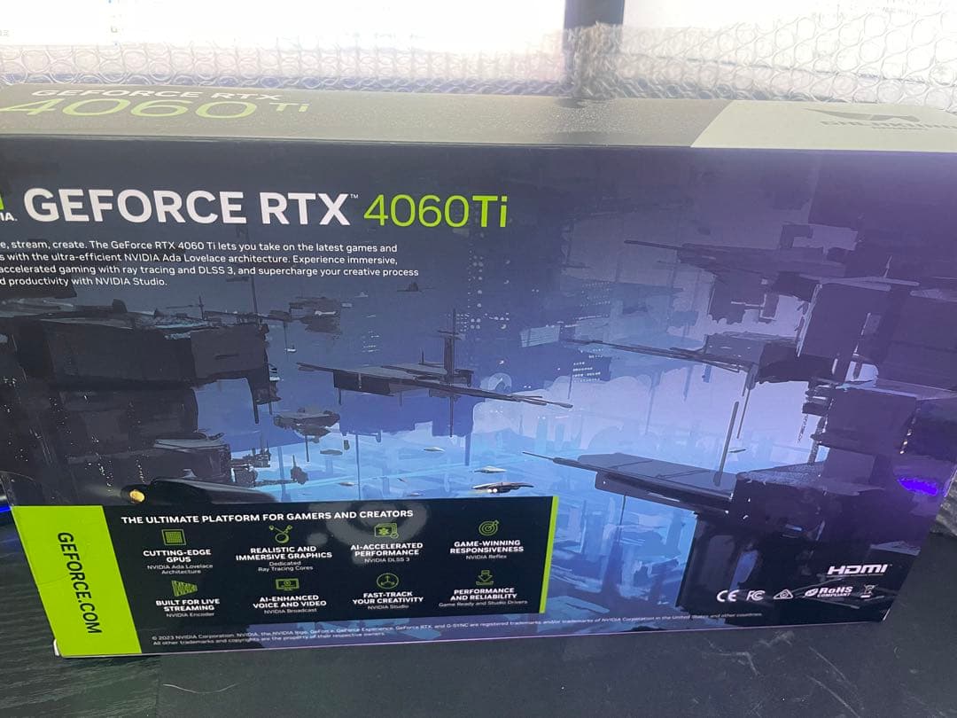 NVIDIA GeForce RTX 4060 Ti グラボ 本体