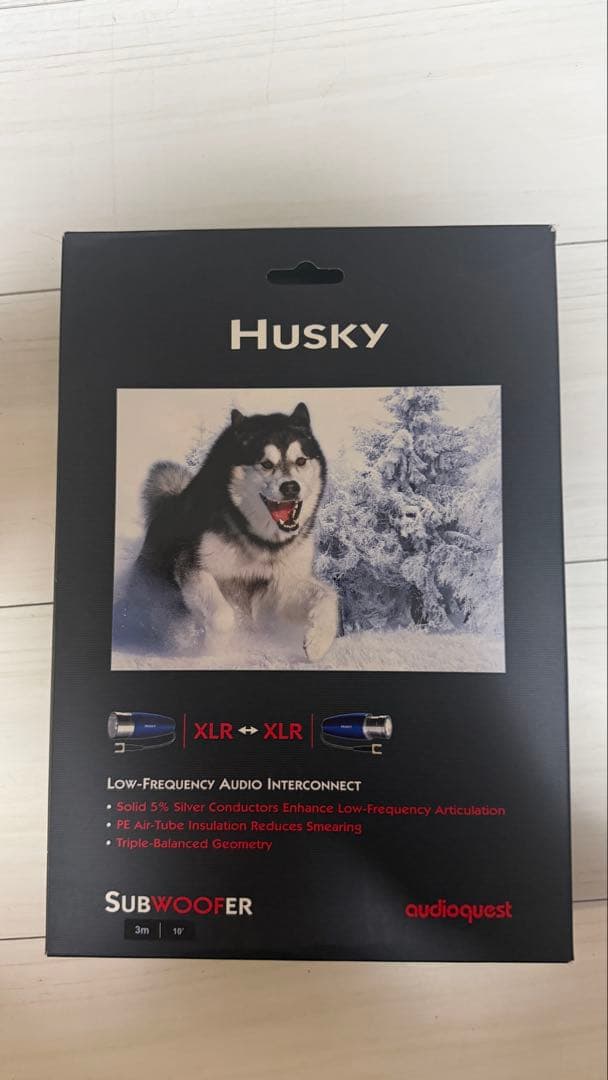 AudioQuest Husky XLR–XLR サブウーファーケーブル 3m