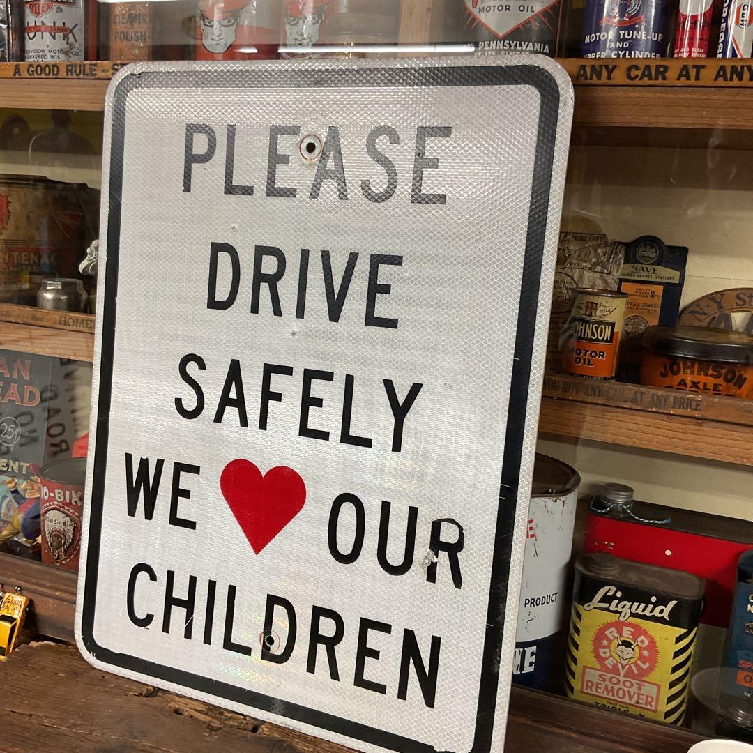 USA ストリート看板　children