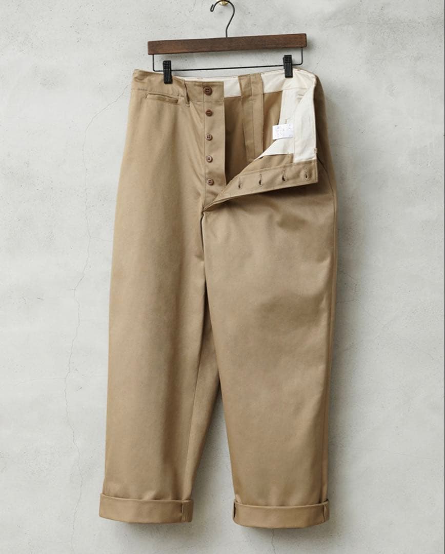 WAIPER.inc 米軍 M-45 チノトラウザー カーキ ミリタリー