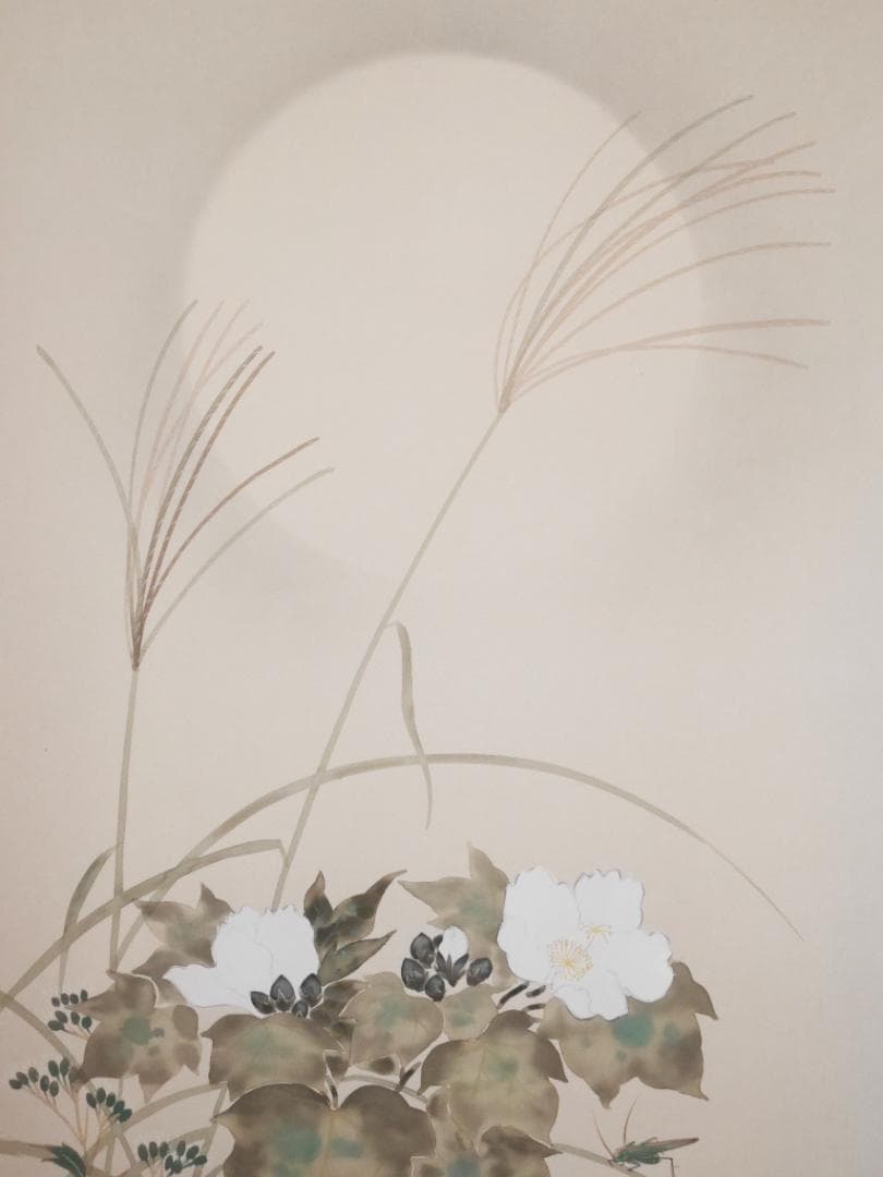 【復刻工芸画】酒井抱一筆【十二か月花鳥図　四幅セット◆共箱付　日本画　花鳥　掛軸