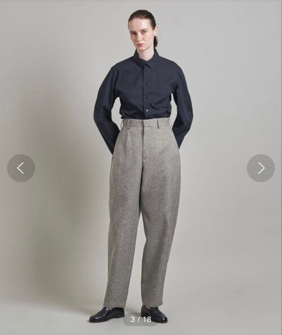 早い者勝ち【LOEFF】メランジ ボンタン パンツ サイズ1 グレー