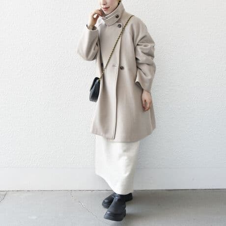 SHIPS any: PONTETORTO スタンド & ダブル カラー コート