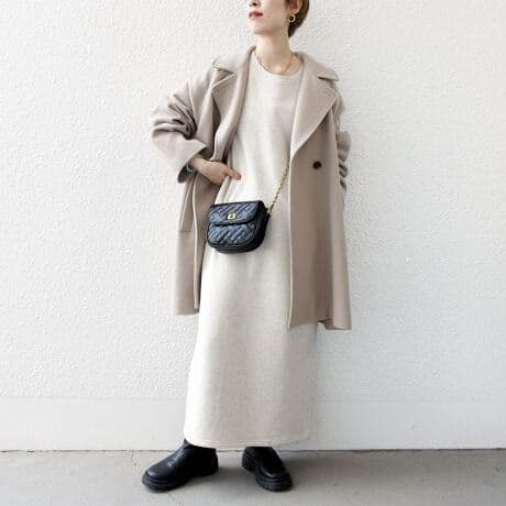 SHIPS any: PONTETORTO スタンド & ダブル カラー コート