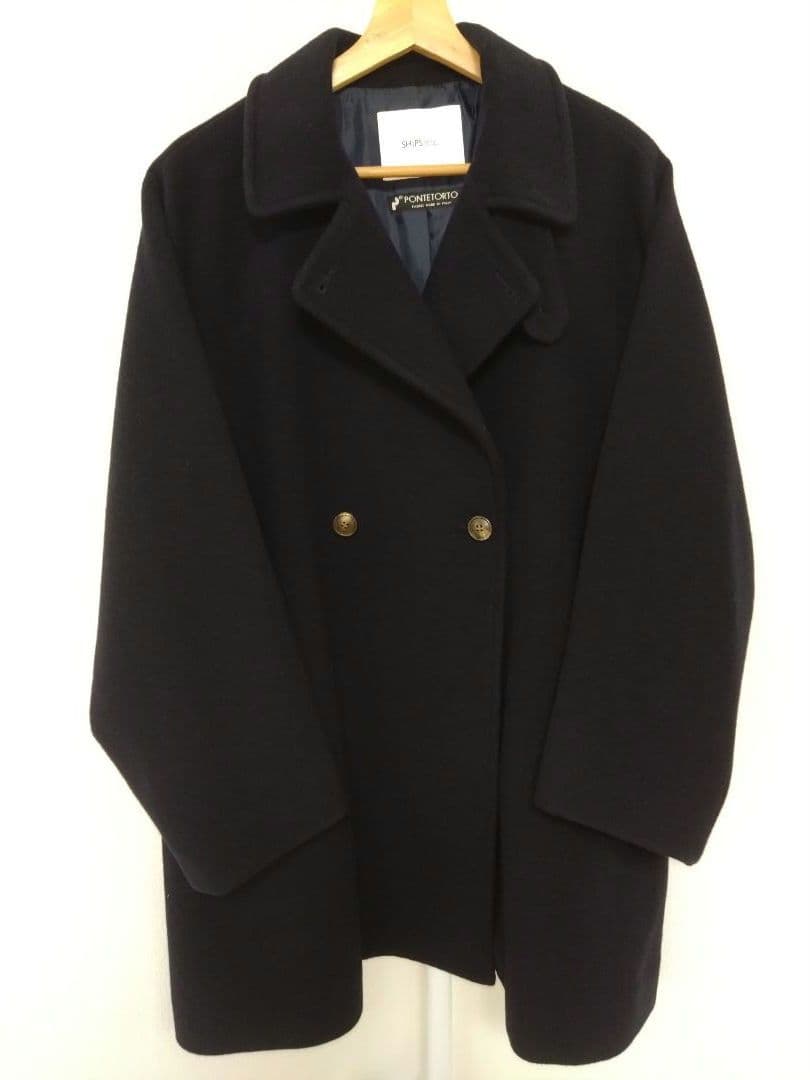 SHIPS any: PONTETORTO スタンド & ダブル カラー コート
