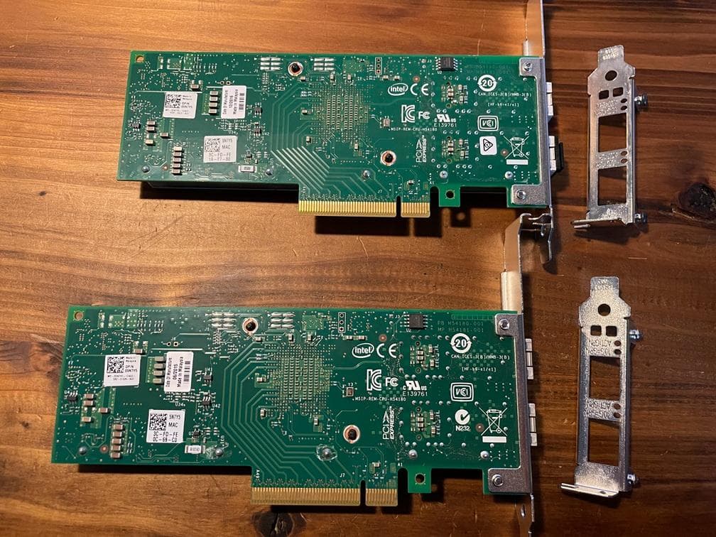 【Chaz】X710-DA2 ×2枚 & USW-Aggregation