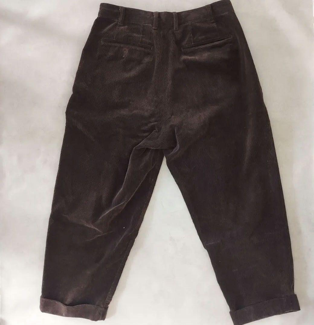名作 ビームスプラス BEAMSPLUS 2プリーツチノパン コーデュロイ M