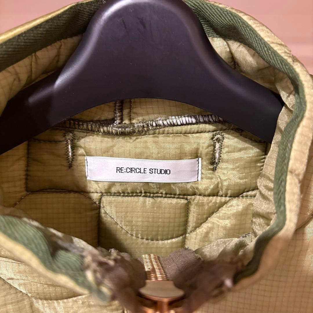 キルティングベスト　リメイク　ライナー　パッチワーク