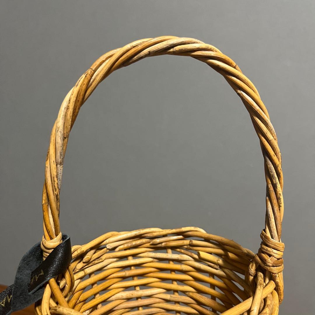 【美品】MANIMARIS マニマリス フォックスファーバスケット かごバッグ