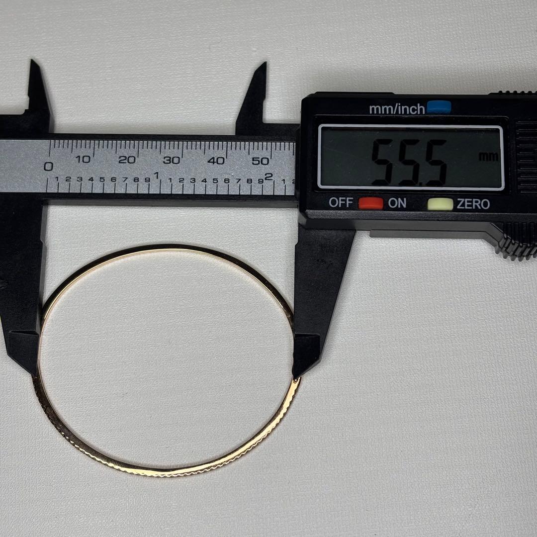 ダイヤモンド K18PG バングル ピンクゴールド