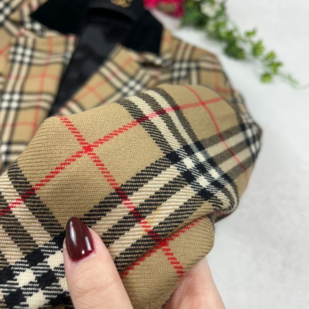 K714 美品 M バーバリーブルーレーベル テーラードジャケット レディース