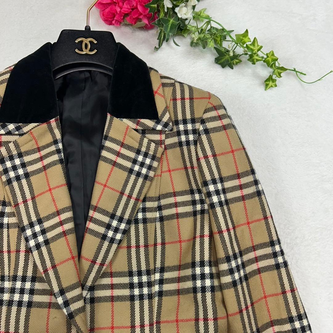 K714 美品 M バーバリーブルーレーベル テーラードジャケット レディース