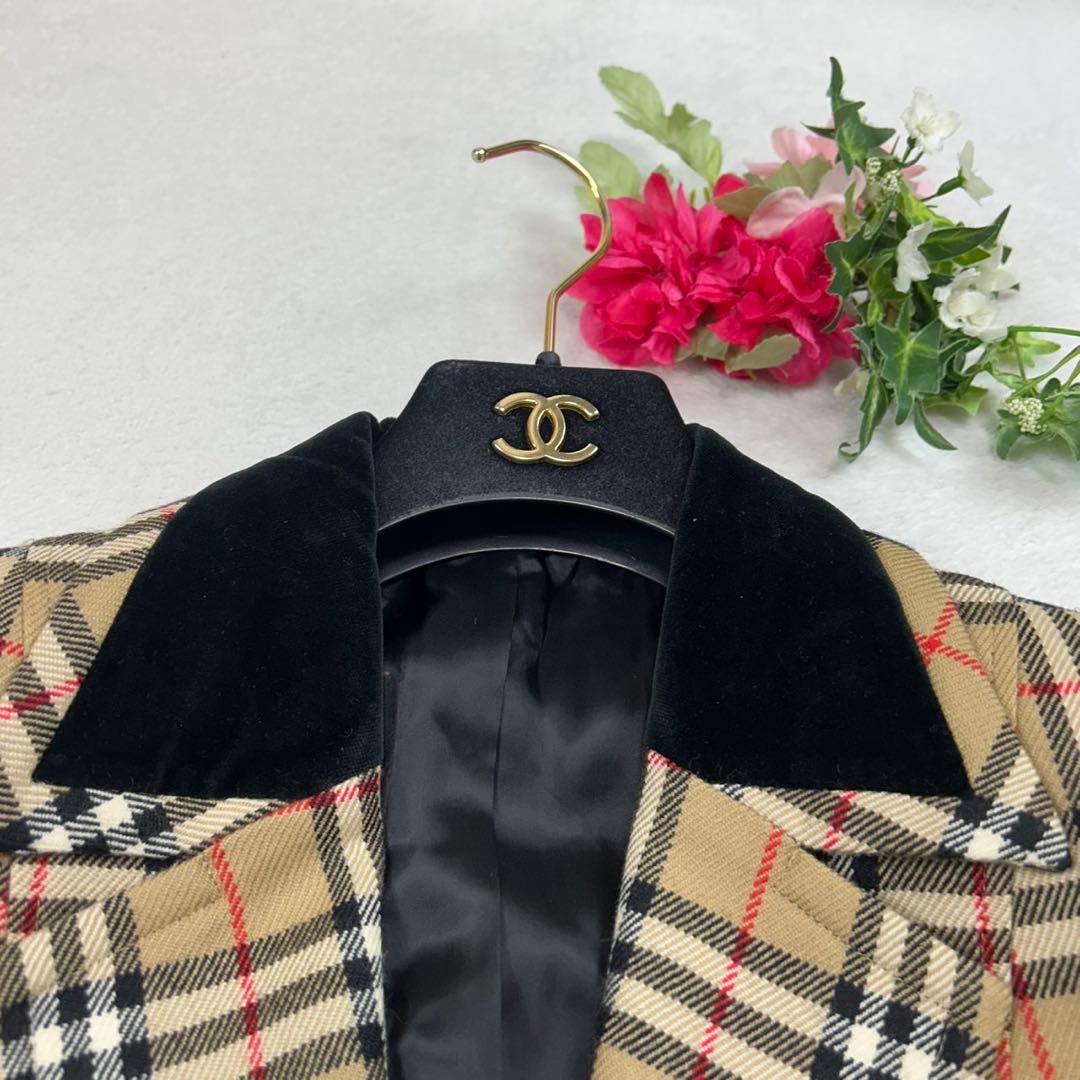 K714 美品 M バーバリーブルーレーベル テーラードジャケット レディース