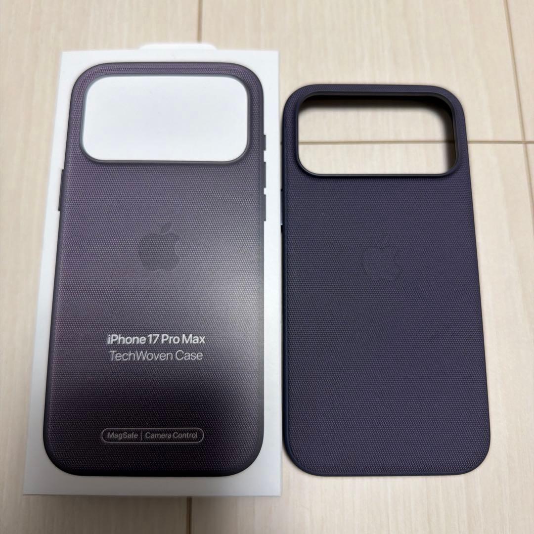 純正品 iPhone 17 Pro Max テックウーブンケース パープル